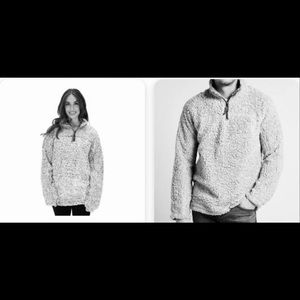 Mens True Grit for Oak Hall Sherpa Pullover 1/4 zip NWT Size Small Unisex